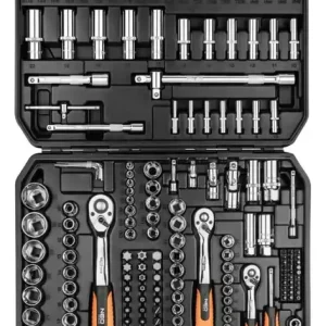 KLUCZE NASADOWE 1/2",3/8",1/4" 182szt 08-680 NEO Do wyczerpania zapasów